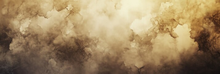 Wall Mural - abstract brown smoke cloud texture: ethereal background with warm tones