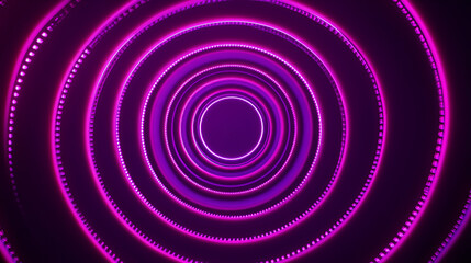 Wall Mural - Abstract Purple Neon Tunnel - Perfect for Futuristic Design Projects