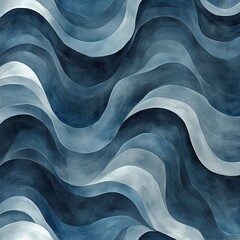 Abstract Blue Wave Pattern Background