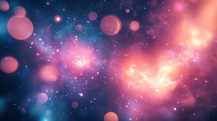 Canvas Print - Abstract Cosmic Galaxy Background