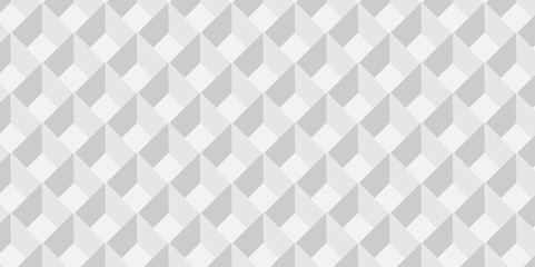 Minimal vector cube triangle geometric tile mosaic wall grid retro digital hexagon technology wallpaper background. white and gray block cube structure backdrop square triangle texture vintage design.