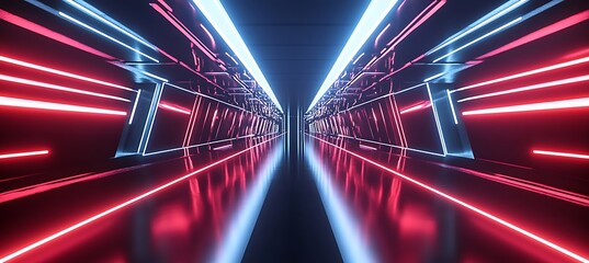 Poster - A high-tech city with AI-managed transportation and cutting-edge digital systems.
