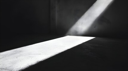 Poster - a conceptual image showcasing the stark contrast between a single point of light and its resulting s