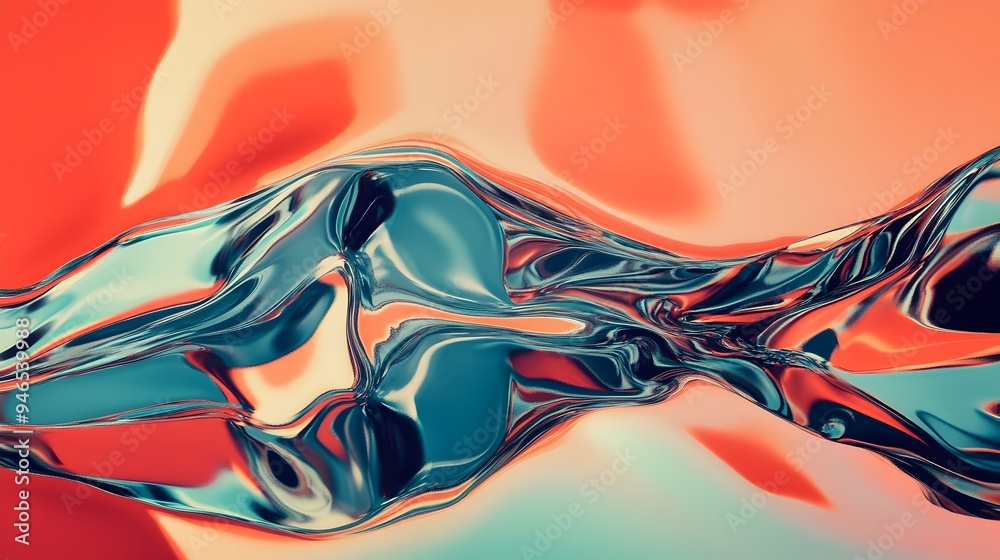 A conceptual image depicting a reflection on a glass surface that ...