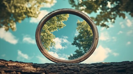 Poster - Dual Perspectives A Conceptual Reflection in the Mirror Revealing an Alternative Reality and Thought Provoking Interpretation of Identity and Perception