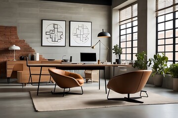 Wall Mural - modern living room