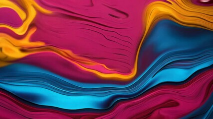 Aufkleber - Dynamic and vivid colors intertwine in swirling patterns, showcasing the artistic blend of textures and hues in a visually captivating display
