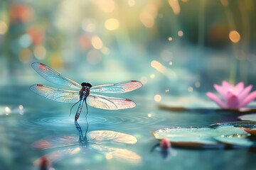 dragonfly on a leaf