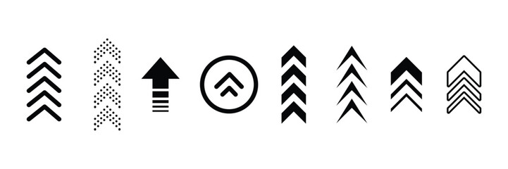 Poster - Swipe up icon set, Swipe up buttons set for social media, eps 10 vector illustration.