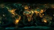 © Олександр Малаков - A digital world map interconnected by a network of glowing lines, representing global connectivity