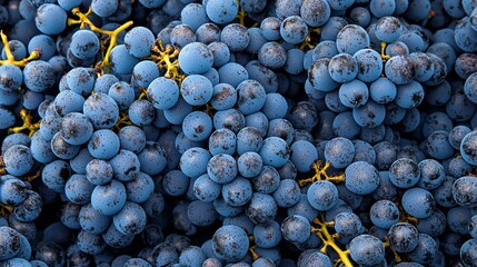 Sticker -   A pile of blue grapes sits atop another pile of blue grapes, forming a towering structure of deliciousness