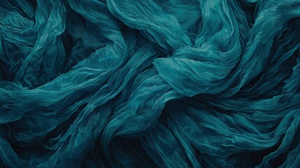 Canvas Print -   A blue cloth textured with dark blue fabric