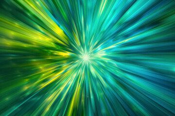 Poster - Dynamic energy burst against a vibrant radial gradient background.