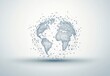 © SKIMP Art - Abstract global network concept with planet Earth and connecting lines and dots, a technology background for the internet of things or business exchange Generative AI