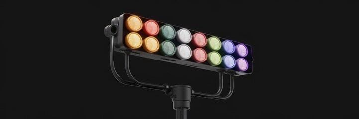 Poster - 3D Illustration of Zoom Light Laser Light Bar