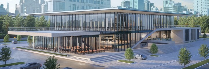 Poster - Contemporary Architectural Design - 3D Visualization