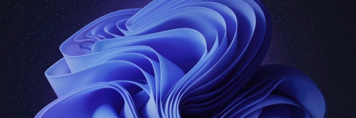 Wall Mural - Elegant abstract background with wavy blue and purple lines