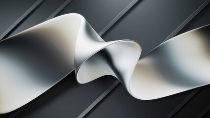  - abstract light pattern featuring a gradient of gray, white, and silver with a soft metallic texture.