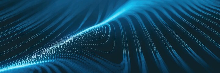 Poster - Close-up of a blurred LED screen with abstract soft focus. Ideal for design, this cool electronic backdrop features a sparkling neon foil pattern texture, representing the flow of digital information.