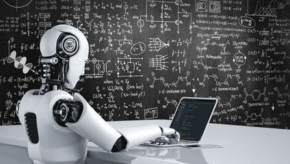 Software development programming on computer screen for modish application and program coding