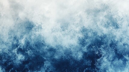 Poster - Dark blue and white abstract backdrop