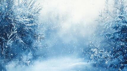Poster - Abstract winter themed backdrop