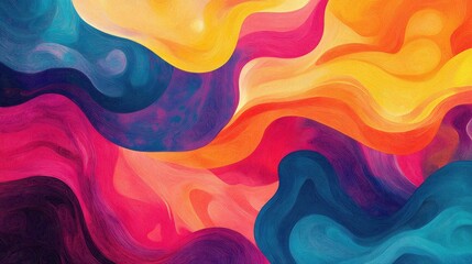 Poster - Background design in vibrant colors with an abstract pattern creating a visually striking and dynamic composition ideal for various creative projects