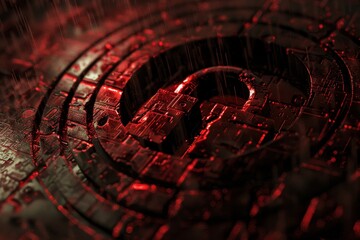 Fototapete - An encrypted file begs for decryption