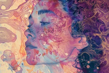 Aufkleber - An illustrator experiments with textures in their digital artwork