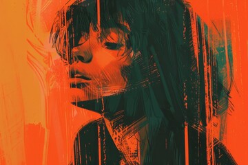 Aufkleber - An illustrator experiments with textures in their digital artwork