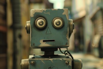 Poster - an intelligent robot questions its purpose in the digital age