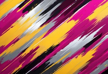 Abstract Wild Strokes Painting Modern Artwork Digital Background Graphic Colorful Design