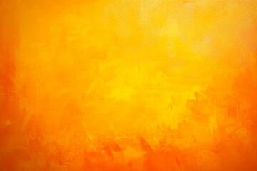 Poster - Grunge cement or concrete wall banner with yellow and orange texture