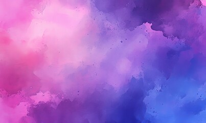 Poster - This vintage watercolor paint illustration with paper grain texture is perfect for an aquarelle design. This background features an abstract grunge violet gradient violet water color artistic brush