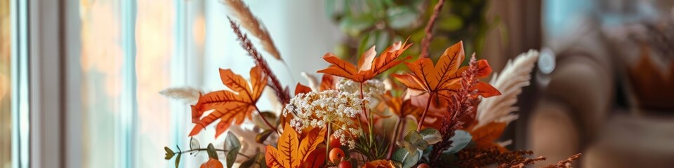 autumn bouquet in the interior.