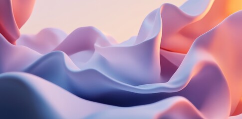 Poster - The pastel background is created using holographic gradients, grain effects, and frame free areas