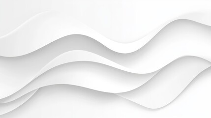 Poster - The background is an abstract white background with waves. A creative architectural concept.
