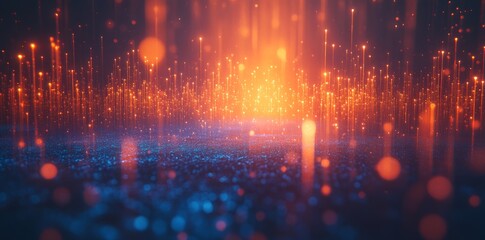 Poster - Abstract technology background with globally high-speed digital data transfers, ultra-fast broadband connections, and digital cybertech motion.