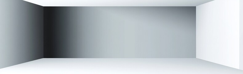 Aufkleber - gray white studio room gradients light background. simple empty spaces wide wall banner for contempo