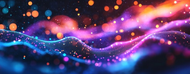 Poster - Embrace technology, AI, storage, sound, graphics, and education with this flexible digital backdrop.