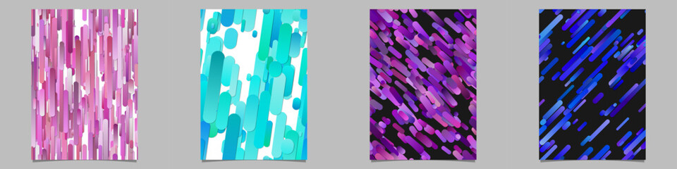 Poster - Gradient stripe brochure background collection