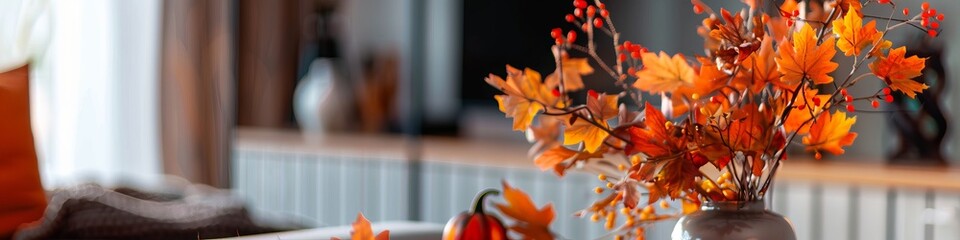autumn bouquet in the interior.