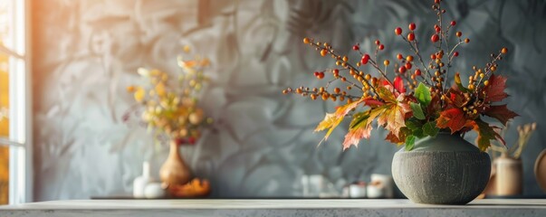 autumn bouquet in the interior.
