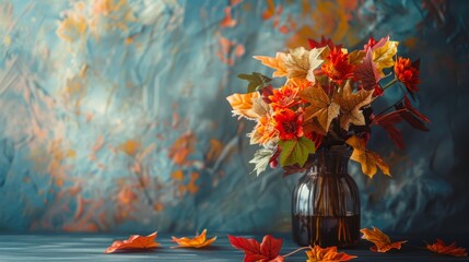 autumn bouquet in the interior.