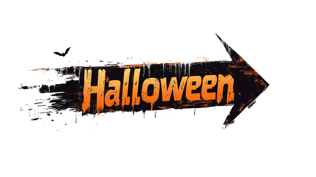 An arrow pointing to the right with the word 