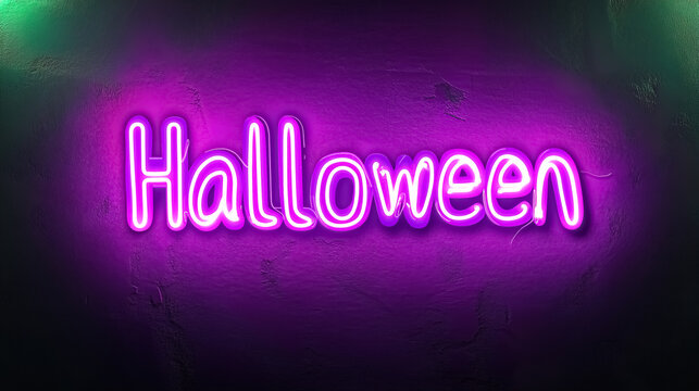 A neon sign featuring the word 