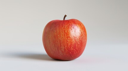 Wall Mural - Apple in close-up with a white background generative ai