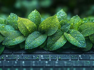 eco-friendly and sustainable website design elements, green-themed backgrounds