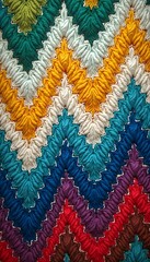 Colorful zigzag pattern with texture shades 