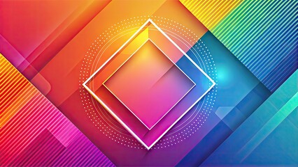 Abstract geometric shape overlaid on a bright background with a subtle gradient, providing a stylish and modern template for social media posts and graphics.